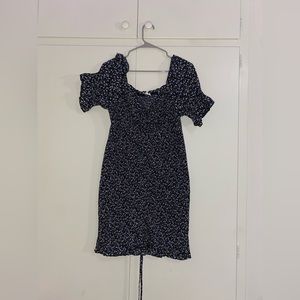 black floral dress cozy fox